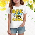 thumbnail image 2 of JUMEYU Girls T Shirt Toddler Baby Boy Girl Short Sleeve Crew Neck T Shirt Pullover Sweatshirt Summer Basic Tee Casual Clothes 2T 3T (White,2-3 Years), 2 of 4
