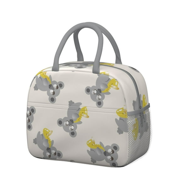 Reusable Koala Lnsulated Lunch Bag for Women & Men-Leakproof Water-Resistant Cooler Tote,Large Capacity(10.6x8.7x6.3in)for Work,Office,Travel,Picnic,Beach.
