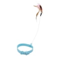 thumbnail image 1 of 2 Unidades De Collar Para Gatos, Juguete Ajustable, Collar De Plumas Para Gatos, Varita Para Gatos Con Collar De Silicona, Divertido Palo Para Gatos, Juguetes Interactivos Para Gatos De Interior, Pa, 1 of 2