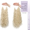 thumbnail image 6 of More Beautiful More Beautiful 18 Inch Natural Black Halo Hair Extensions, Adjustable Transparent Invisible Wire Wavy Hairpiece for Women, 6 of 9