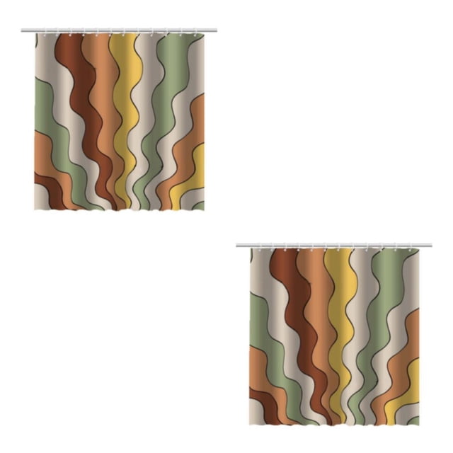 Cortina de baño impermeable Bearachild Poliéster 90x180cm