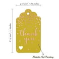 thumbnail image 5 of Inkdotpot Pack Of 50 Real Rose Gold Foil Paper Tags ThankYou Bridal Shower-Baby Shower-Retirement-Wedding-Birthday Favor Hang Tags, 5 of 6