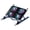 Four fans-Black, variant on Plastic LED Gaming Laptop Cooling Pad Laptop Cooling Stand External Cooling Fan Cooling Laptop Folding Bracket
