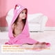 thumbnail image 2 of Albornoz de algodón con capucha para bebé con cara de animal para niños y niñas de 0 a 6 años, color rosa oso de fresa  vestir, 2 of 6