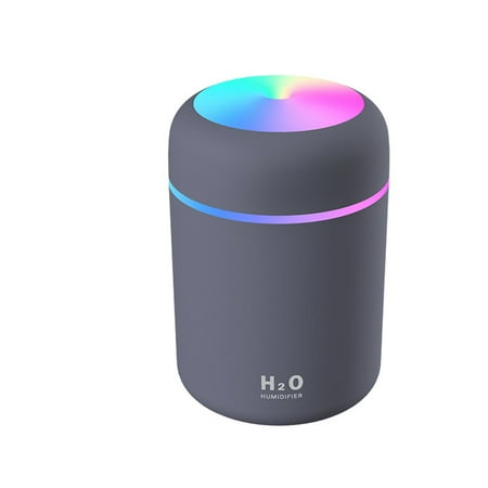 

300mL Car Mist Humidifier Diffuser Portable Colorful Night Light Quiet Auto-Shut Off 2 Mist Modes Humidifier Essential Oil Diffuser Cool Desktop USB Powered Humidifier for Home Office Bedroom