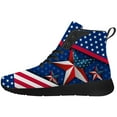 thumbnail image 3 of Aidianart USA Flag High Top Sneakers Lace Up High Top Shoes for Women Size 5.5, 3 of 5