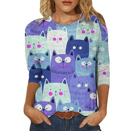 

ketyyh-chn4207 Maternity T Shirts Women s Basic Long Sleeve T Shirts Crewneck Slim Fit Spandex Tops Plain Layer Underscrub Tees Blue