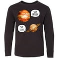 thumbnail image 3 of Inktastic Jupiter and Saturn Space Humor "sup Saturn", "sup Jupes" Long Sleeve Youth T-Shirt, 3 of 5