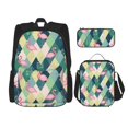 thumbnail image 1 of Easygdp Flamingo Mochila para Niños y Niñas con Set de Caja de Almuerzo y Estuche para Lápices 3 en 1, Mochila Escolar Estampada para Adolescentes, 1 of 7