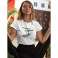 thumbnail image 2 of Tropical Island Surf Vibe Shaped T-Shirt Women -Image by Shutterstock, Female x-Large, 2 of 4