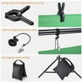 thumbnail image 6 of 9.5x10 Ft Photo Backdrop Stand Kit Tripod Crossbar for Muslin Background Studio, 6 of 9