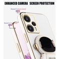 thumbnail image 4 of Compatible with Poco F5 Case for Women Men, Ultra Soft Xiaomi Poco F5 Phone Case with Stand Silicone TPU Plating Cute Astronaut Pattern Cases Cover (White), 4 of 6