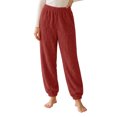 thumbnail image 2 of Bixock Women Pajamas Pants Fleece Loungewear Pants Heart Graphic Brushed Jogger Sleep Pants High Elastic Waist Soft Warm Loose Indoor Homewear Sleepwear Trousers Women Clothings, 2 of 5