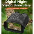 thumbnail image 2 of BekinTek Jumelles de Vision Nocturne Télescope Rechargeable Lunettes Infrarouges NVG Observation Complète du Noir Réglage IR 7x Zoom Numérique 8x Vidéo 2,5k Photo 40 m Écran HD Grand de 3 Pouces avec Carte TF 32G, 2 of 10