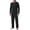 Black, variant on Iceglad Men's 2 Piece Loungewear Set Long Sleeve Crewneck Top and Drawstring Pants Pajama Set