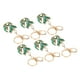 thumbnail image 4 of 6 Piezas Llaveros Estilo de Dibujos Animados Brillo Brillante Metal Decorativo Práctico Compacto Portátil Llaveros Colgante para Decoración YSKXD14 Verde, 4 of 12