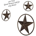 thumbnail image 4 of Urbalabs 32" Metal Barn Star Western Decor Smooth Rope Ring Rustic Wall Decor Texas Lone Star, 4 of 7