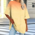 thumbnail image 2 of GERsome Womens Plus Size Short Sleeve T Shirts Summer Loose Fit V Neck Tee Shirt, Sizes S-5XL, 2 of 7