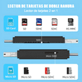 thumbnail image 3 of Lector De Tarjetas Lector De Adaptador De Tarjetas Otg Micro Usb Usb-a Usb-c Sd Micro Sd Tf Card 5 En 1 Belug negro, 3 of 5
