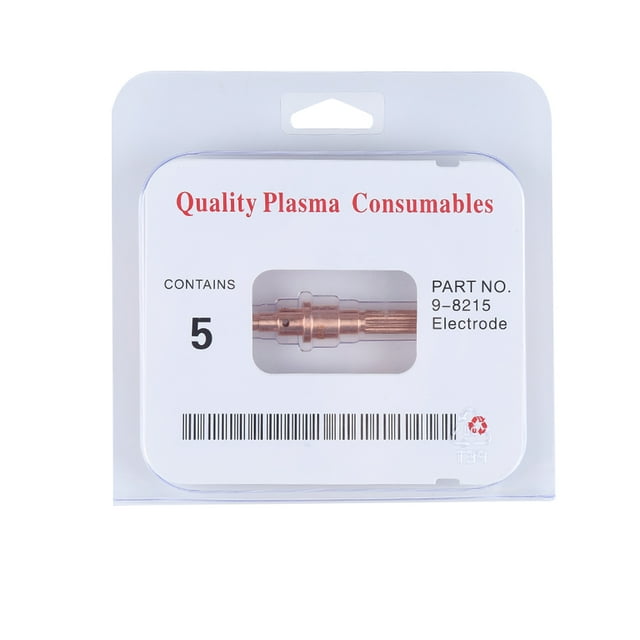 Plasma Electrodes Plasma Cutter Consumables 5 Pcs Electrodes Electrical Conductivity For Carbon Steel Stainless Steel