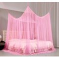 thumbnail image 2 of CAILDANL Bed Canopy,Canopy Bed Curtains Bed Drapes for Full Queen King Size Bed,Mosquito Net Bed Curtains for Patio Indoor Outdoor Net,Black Bed Canopy Curtains for Gothic, 2 of 5