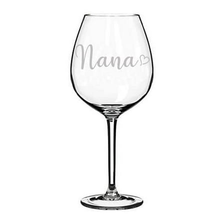 Wine Glass Goblet Nana With Heart (20 oz Jumbo)