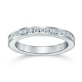 thumbnail image 2 of Bling Jewelry Womens Stackable CZ Channel Eternity Wedding Band Ring .925 Sterling Silver, 2 of 5