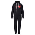 thumbnail image 2 of Gibobby Conjunto de sudadera para mujer Conjunto de pantalones y sudadera con capucha de manga larga a la moda para mujer con bolsillos(Negro,G), 2 of 4