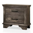 thumbnail image 3 of Furniture of America Gafin 3pc Gray Wood Bedroom Set-Cal King + 2 Nightstands, 3 of 9