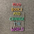 thumbnail image 4 of Handmadetneonsign Read Book And Change The World Neon Sign, Motivational Quotes Wall Art Decor, Book Store Wall Decor, 4 of 5