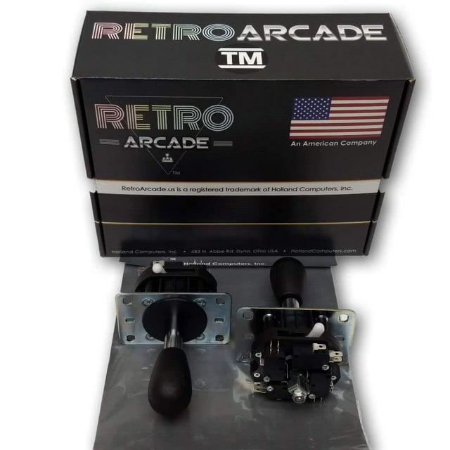 Mag-Stik-Plus Manette de Jeu Arcade Commutable de 4 à 8 en Haut du Panneau (Noir)