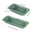 thumbnail image 3 of Cesta coladora sobre el fregadero Colador Cocina Extensible Verde, 3 of 5