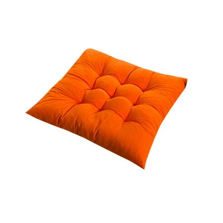 

Opvise 40x40cm Solid Color Square Soft Thicken Seat Pad Cushion Dining Room Chair Decor Yellow