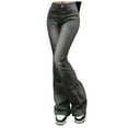 thumbnail image 2 of Flared Jean Pants for Women 2025 High Waisted Retro Denim Pants with Pockets Slim Fit Casual Trousers, 2 of 8