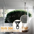 thumbnail image 6 of AEVXKHI Hammock Hanging Kit, Swing Ceiling Hook Snap Kits, Hammock Chair Hanging Hardware Kit, 360° Swivel 1100 lb Capacity, Porch Swing Mounting Hardware Boxing Bag for Tree Gym, Yoga, Seat, 6 of 11