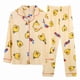 thumbnail image 1 of Pijamas bonitos de algodón para mujer, camisetas de manga larga y pantalones con bolsillos, ropa informal de estar por casa con lunares., 1 of 5