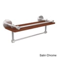 thumbnail image 4 of Prestige Skyline Collection IPE Ironwood Shelf with Gallery Rail and Towel Bar - Satin Nickel / 16 Inch, 4 of 5