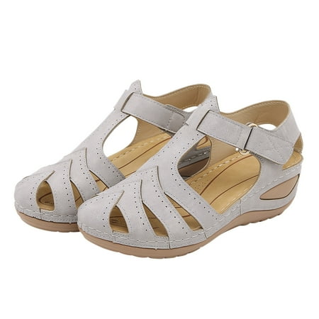 

CAICJ98 Wedge Sandals for Women Women s Rhinestone Flat Sandals Cute Jeweled Sandals Gem Shining Dressy Summer Wedding Sandals Flip Flops Flat Thong for Women Grey