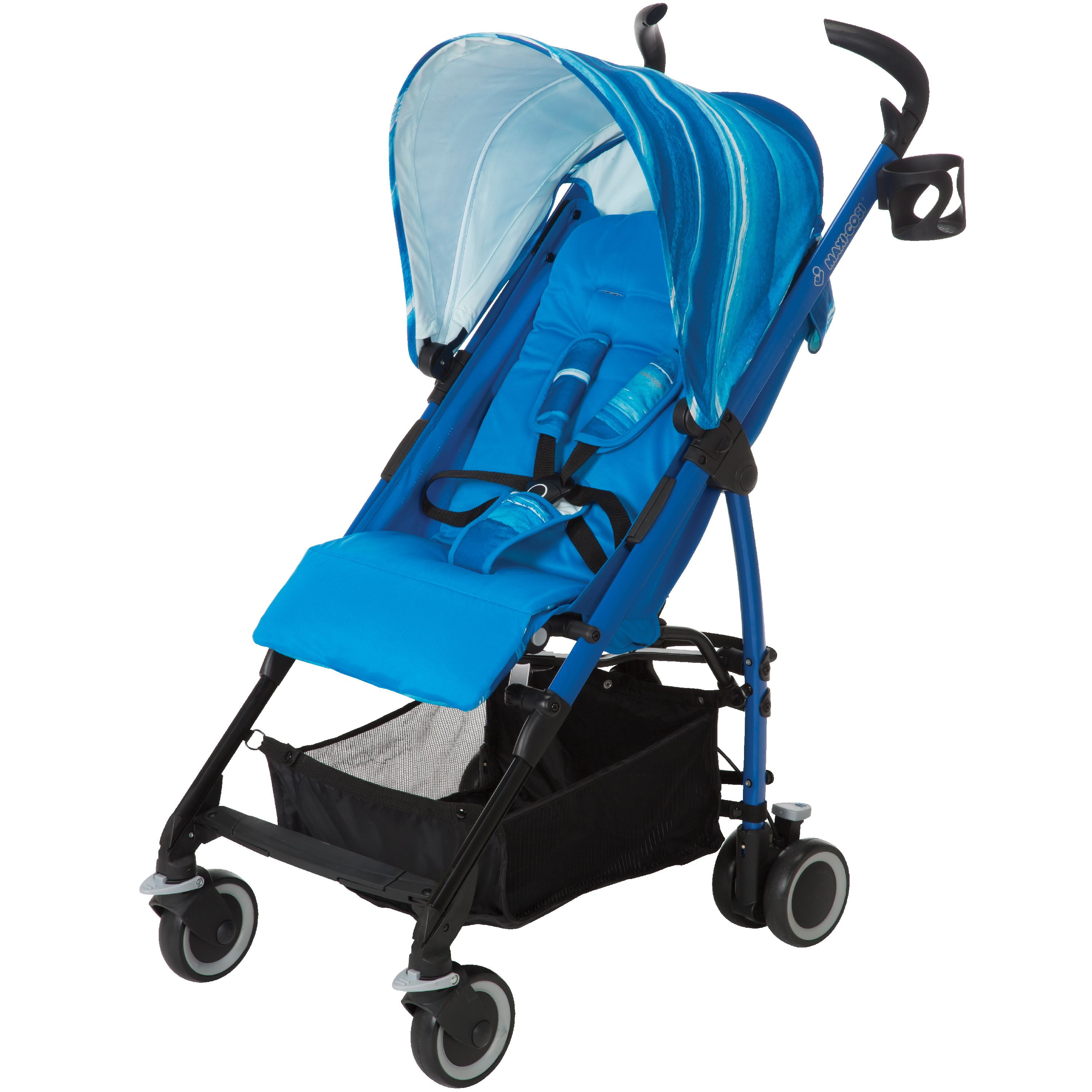 lightweight stroller with large basket