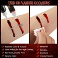 thumbnail image 2 of Fake Blood & Liquid Latex  for Vampire Zombie Makeup, DE'LANCI Stage Blood, Fake Coagulated Blood Stage Horror Makeup Kit for Face, 2 of 3
