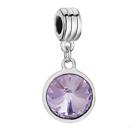 - Sexy Sparkles June Birthstone charms Dangling Spacer Beads for Bracelets or Necklace European Compatible