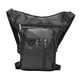thumbnail image 5 of Bolsa cartuchera para cicleta con cierre de cremallera y diseño de múltiples bolsillos, bolsa para pierna de cuero PU Negro, 5 of 8