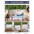thumbnail image 6 of Green Sandpins Valances for Windows, 54 x 18in, Christmas Pine Leaf Winter Botanical Modern Rod Pocket Kitchen Valance Curtain Light Filtering Window Treatments for Living Room Bedroom, 1 Panel, 6 of 7