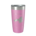 thumbnail image 1 of Silver Lake Map Tumbler Travel Mug Insulated Laser Engraved Coffee Cup Iowa 20 oz Light Purple, 1 of 1