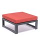 thumbnail image 2 of Otomanos de aluminio negro con cojines para patio exterior Chelsea de LeisureMod, juego de 2 LeisureMod CSO30R2, 2 of 2