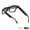 Black Transition Photochromic Lenses that Adjust from Clear to Tinted, variant on Pro Gen 2 Bluetooth Smart Glasses - Navy Blue with Clear Blue Light Blocking Lenses - with Open-Ear Audio, Hands-Free Calls , Music & USB-C Charging.