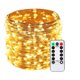 thumbnail image 1 of Cadena de luces LED de 20 m y 200 LED, 8 modos, luces de hadas USB impermeables, luces blancas cálidas para jardín interior/exterior, fiesta navideña, Nochebuena, decoración de Halloween, 1 of 5