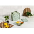 thumbnail image 2 of Ello Floral Pattern Insulated Neoprene Lunch Tote with Zipper, Sage, 2 of 6