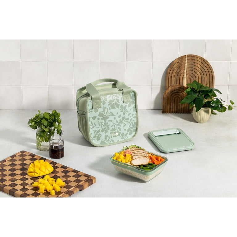 Ello Lunch Tote, Neoprene Machine Washable, Soft Sage photo 2