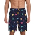 thumbnail image 2 of Picia Space Dinosaur Pajama Shorts for Men, Men's Pajama Bottoms, Sleepwear,Short Pajama Pants-Small, 2 of 9